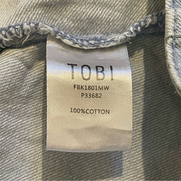 Tobi Denim Light Blue Wash Wrap Skirt - Picture 9 of 10